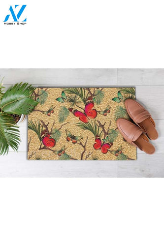 Branch Of Butterfly Butterfly Doormat Indoor And Outdoor Mat Entrance Rug Sweet Home Decor Housewarming Gift Gift For Friend Family Butterflies Lovers