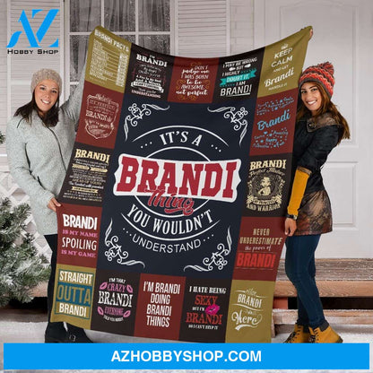 Brandi Premium Fleece Blanket