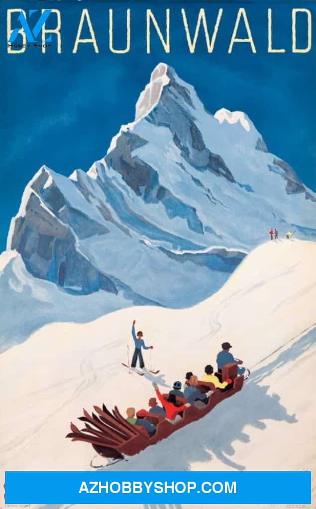 Braunwald Vintage Poster Switzerland