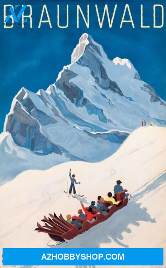 Braunwald Vintage Poster Switzerland
