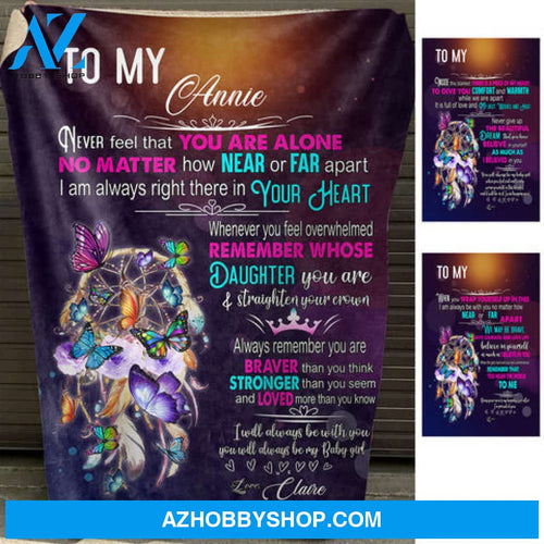 Braver Than You Think - Personalized Blanket - Gift For Daughter