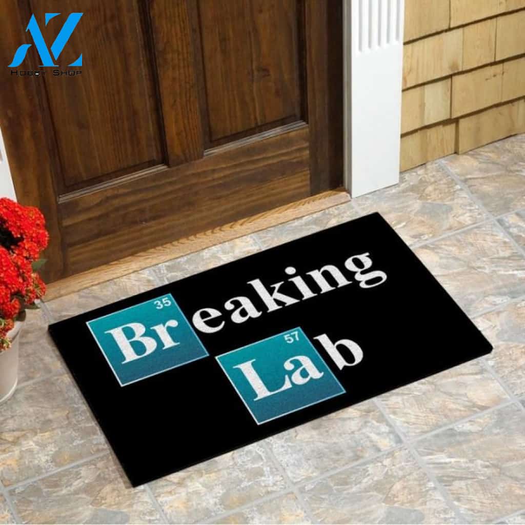 Breaking lab Chemistry Doormat | Welcome Mat | House Warming Gift