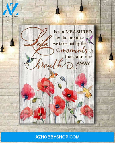 Breath Away Hummingbird Wall Art Canvas, Wall Decor Visual Art