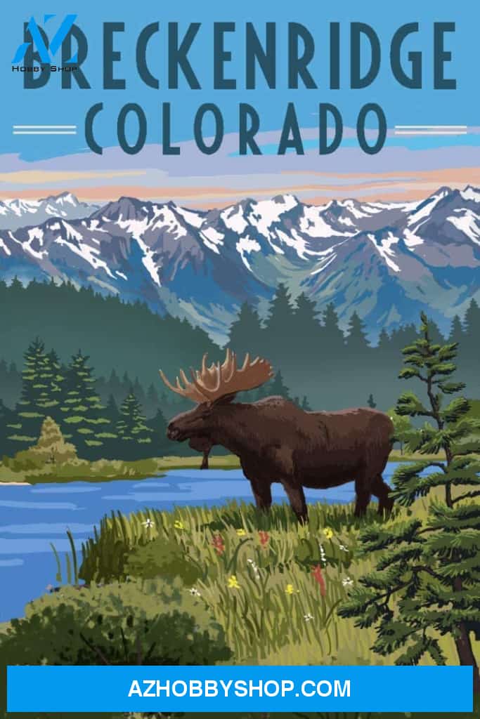 Breckenridge Colorado Moose Summer Scene