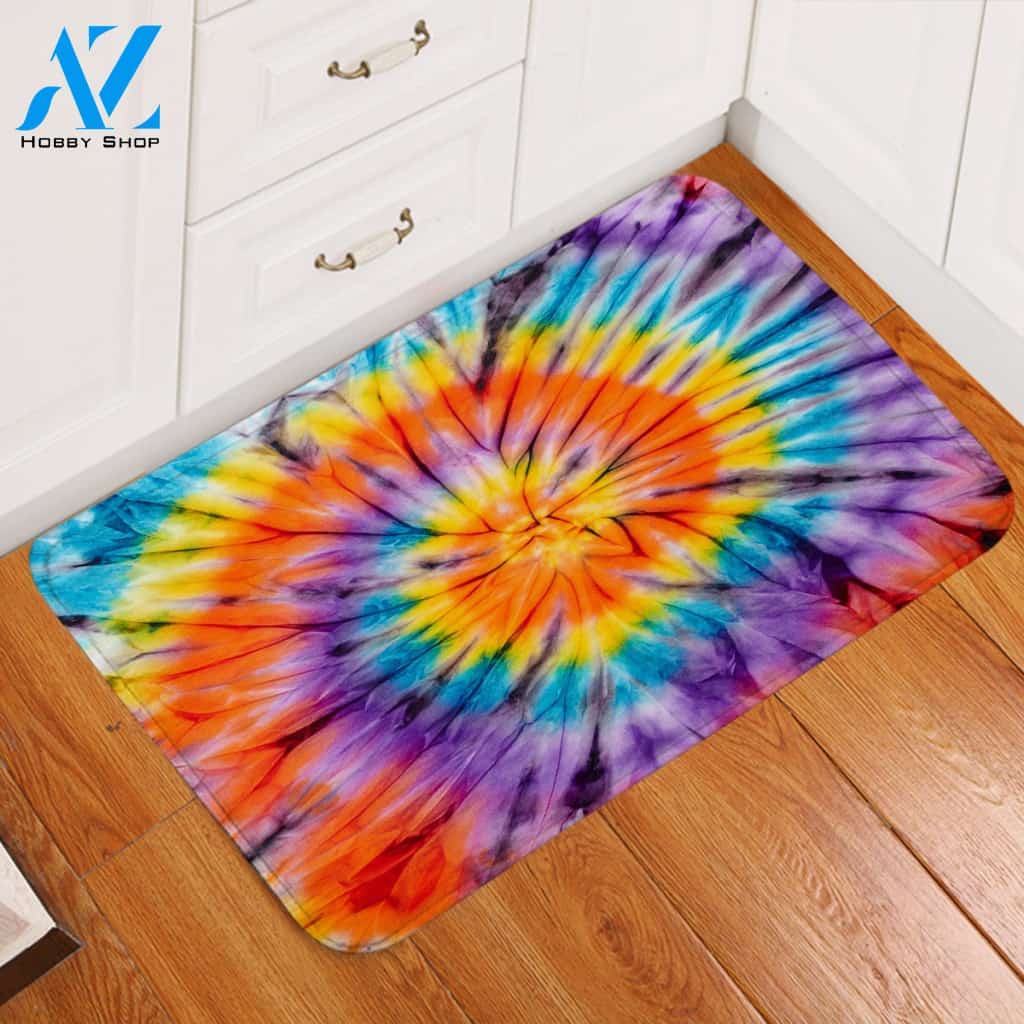 Bright Color Vortex Door Mat