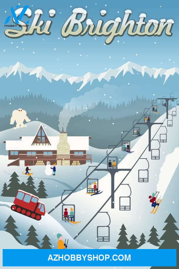 Brighton Utah Retro Ski Resort