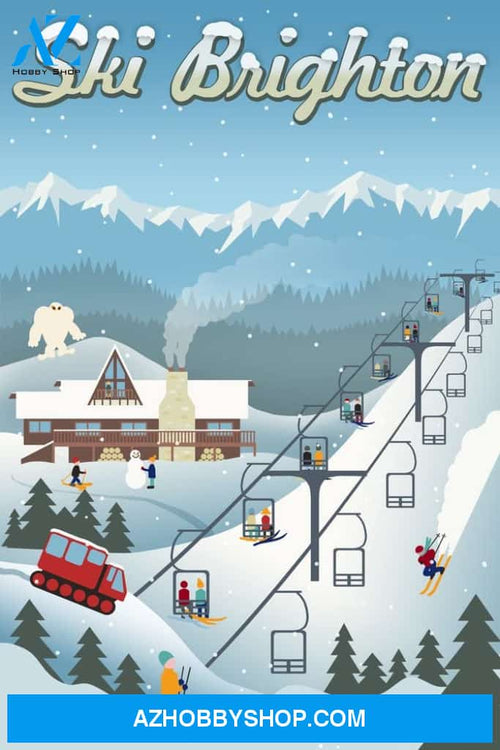Brighton Utah Retro Ski Resort