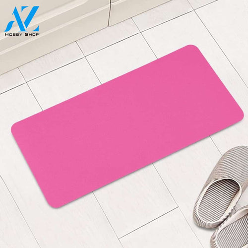 Brilliant Rose Pink Rectangular Doormat