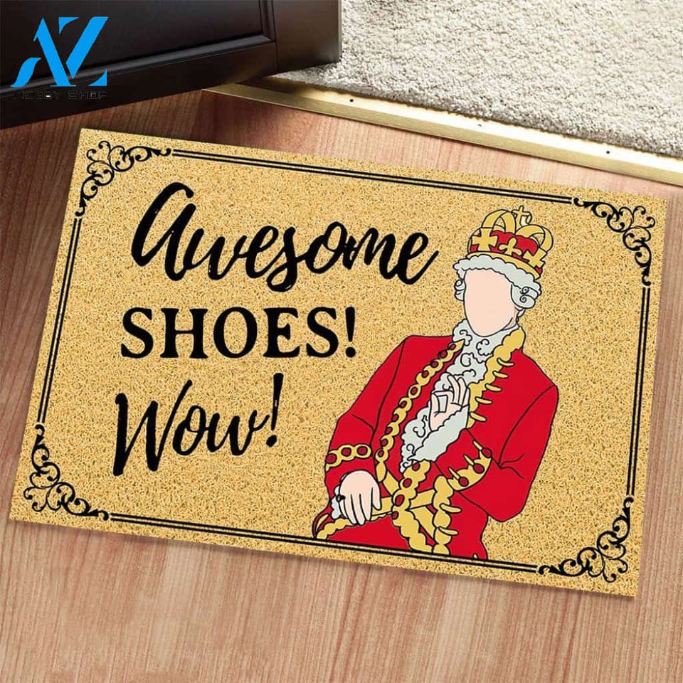 Broadway doormat - Awesome Wow - Shoes Indoor and Outdoor Doormat Warm House Gift Welcome Mat Gift for Labrador Lovers Birthday Gift