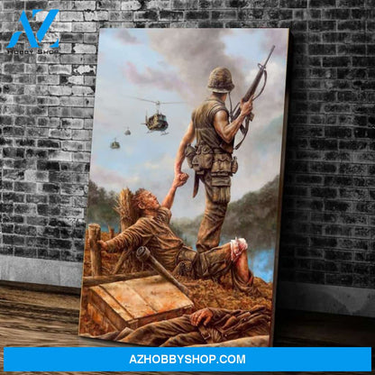Brotherhood Vietnam Veteran, Gift For Vietnam Veteran Matte Canvas
