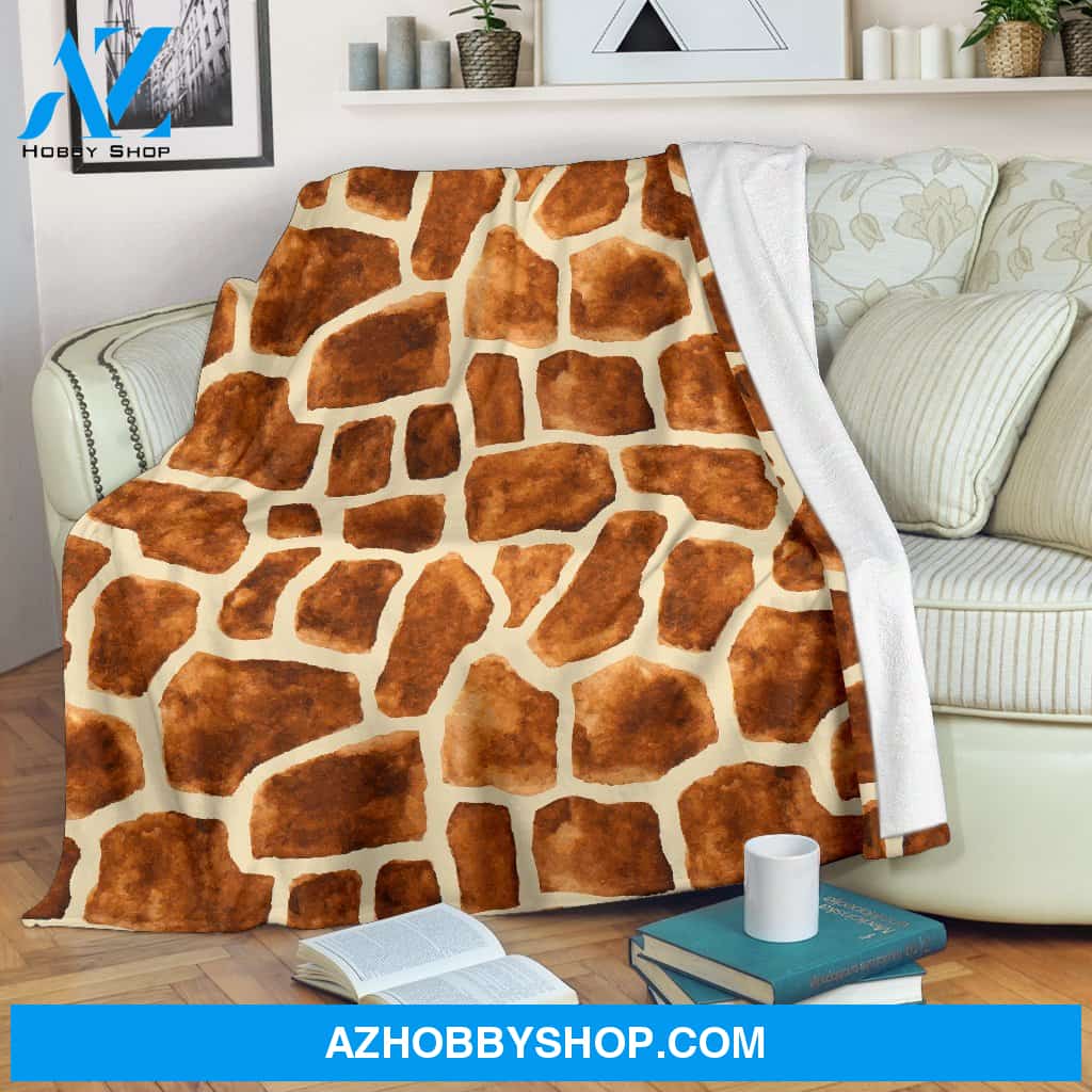 Brown Giraffe Wildlife Funny Blanket Gift for Giraffe Lovers Birthday Gift Home Decor Bedding Couch Sofa Soft and Comfy Cozy