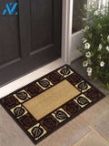 Brown Leaves And Roses CLP1110018D Doormat