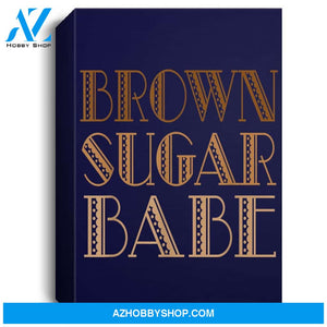 Brown Sugar Babe African American Black Woman Pride Portrait Canvas