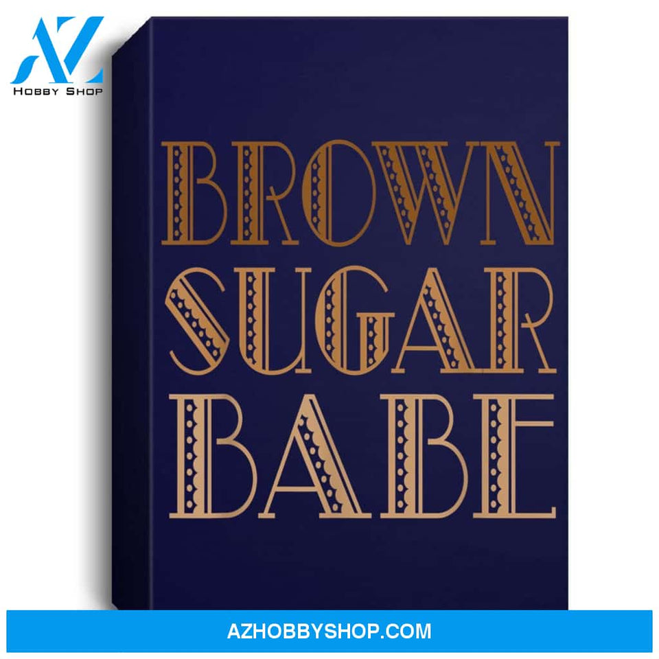 Brown Sugar Babe African American Black Woman Pride Portrait Canvas