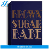Brown Sugar Babe African American Black Woman Pride Portrait Canvas