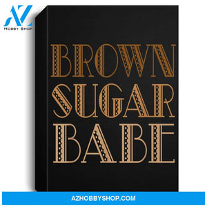 Brown Sugar Babe African American Black Woman Pride Portrait Canvas