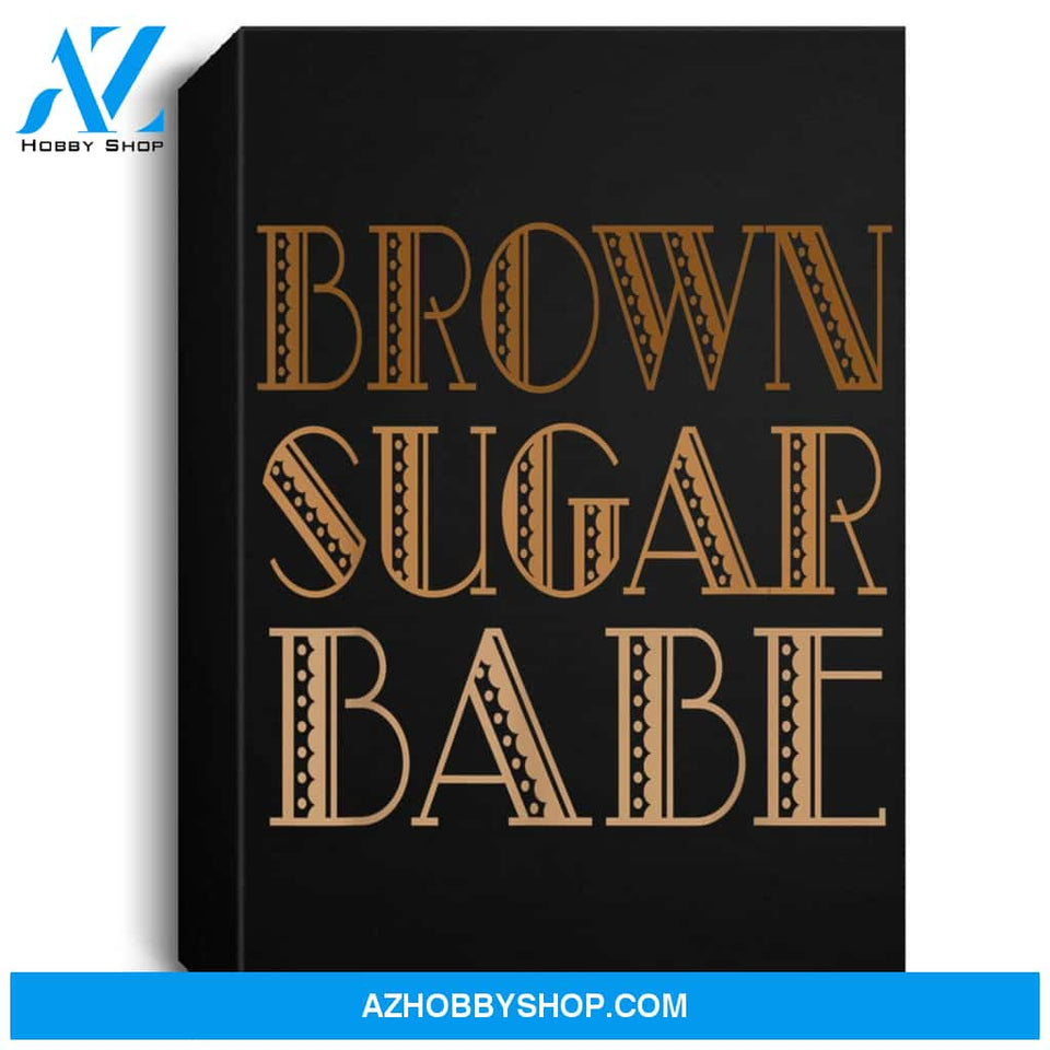 Brown Sugar Babe African American Black Woman Pride Portrait Canvas