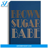 Brown Sugar Babe African American Black Woman Pride Portrait Canvas
