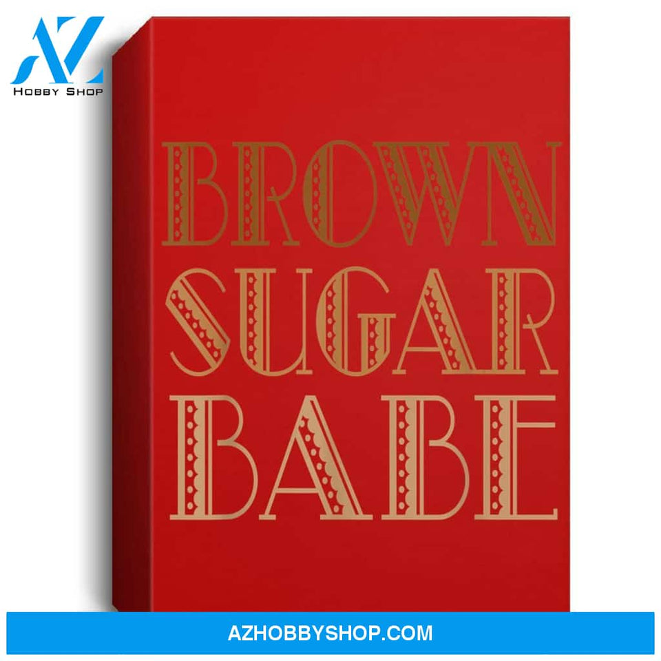 Brown Sugar Babe African American Black Woman Pride Portrait Canvas