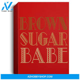 Brown Sugar Babe African American Black Woman Pride Portrait Canvas