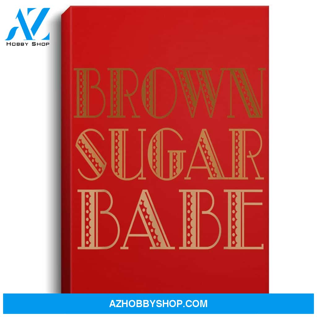 Brown Sugar Babe African American Black Woman Pride Portrait Canvas