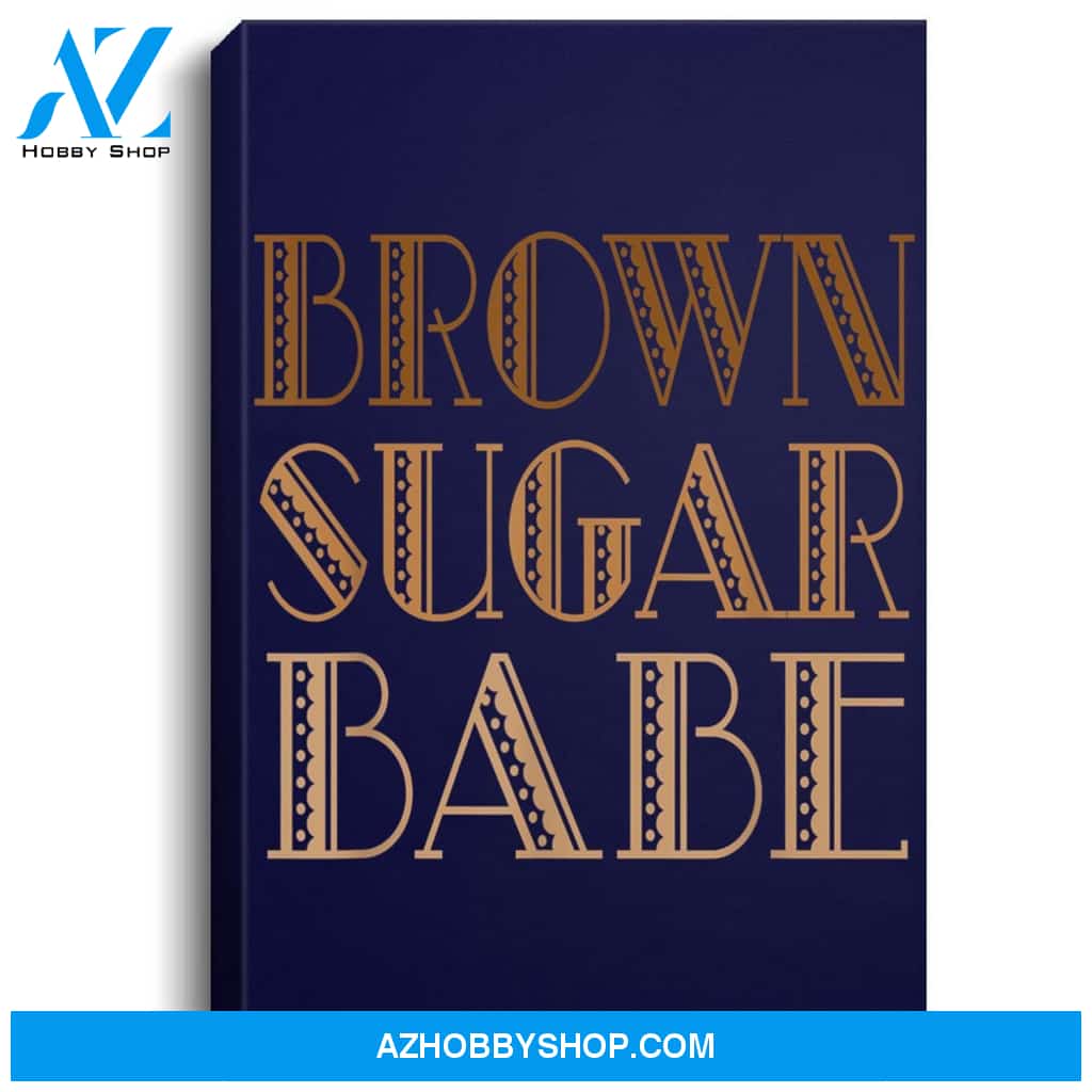 Brown Sugar Babe African American Black Woman Pride Portrait Canvas
