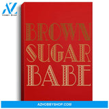 Brown Sugar Babe African American Black Woman Pride Portrait Canvas