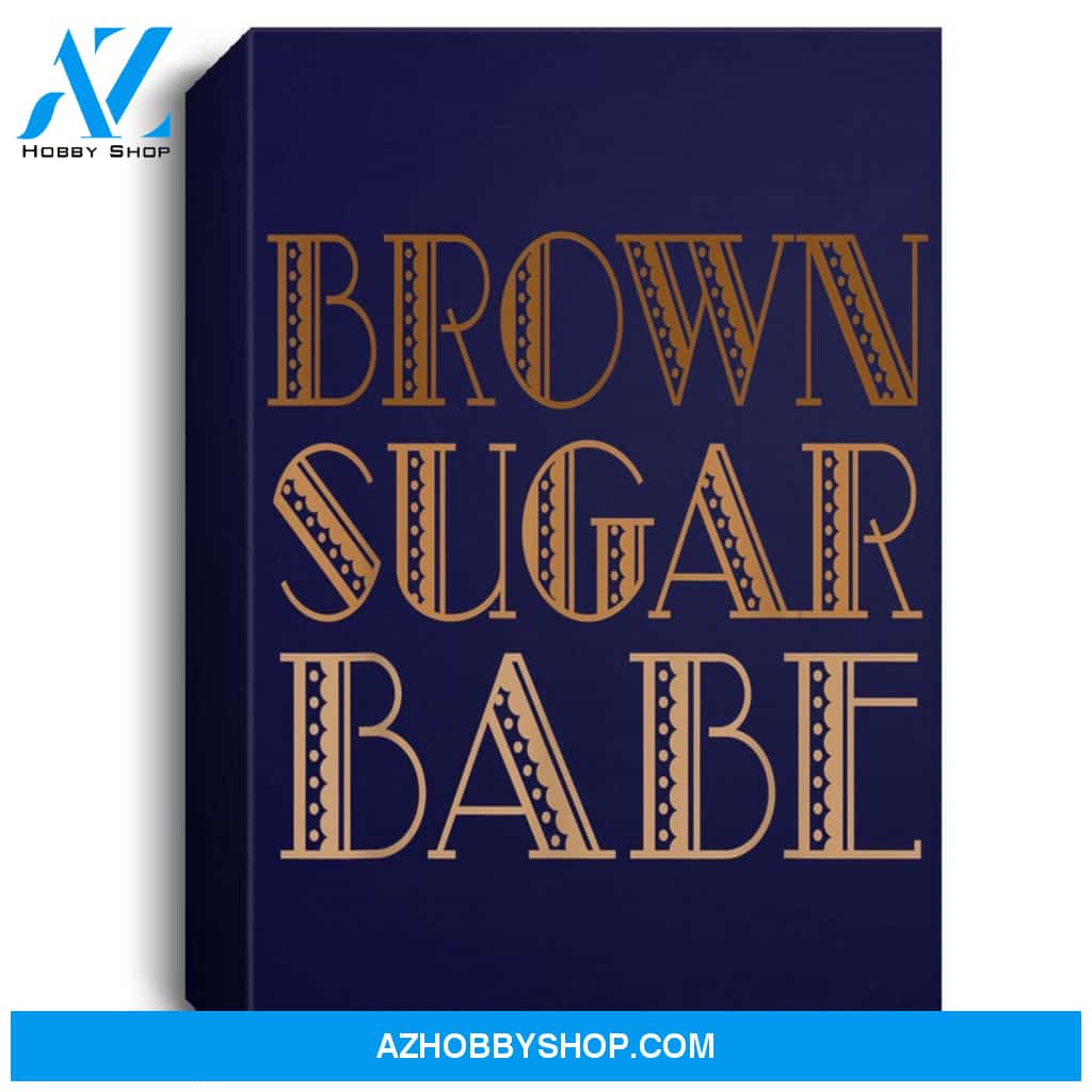 Brown Sugar Babe African American Black Woman Pride Portrait Canvas