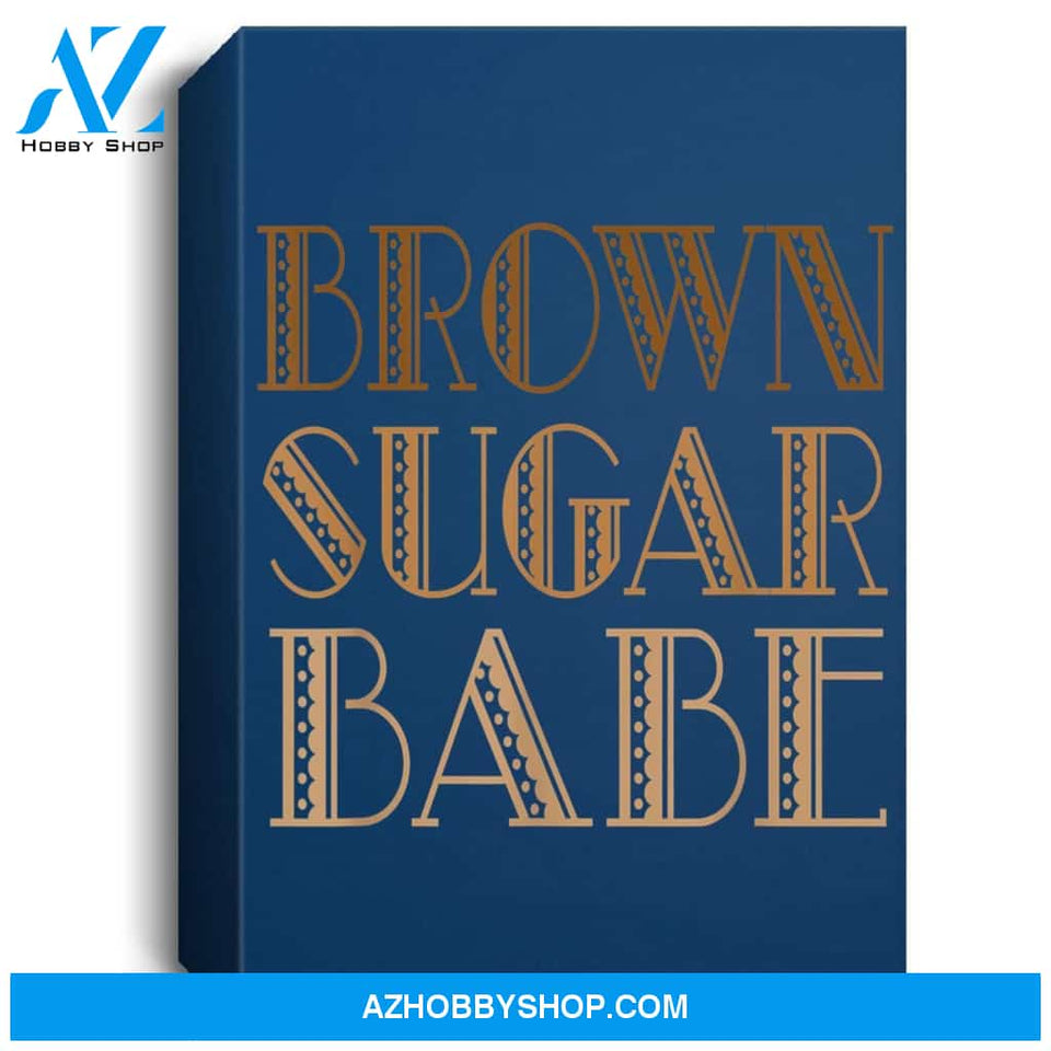 Brown Sugar Babe African American Black Woman Pride Portrait Canvas