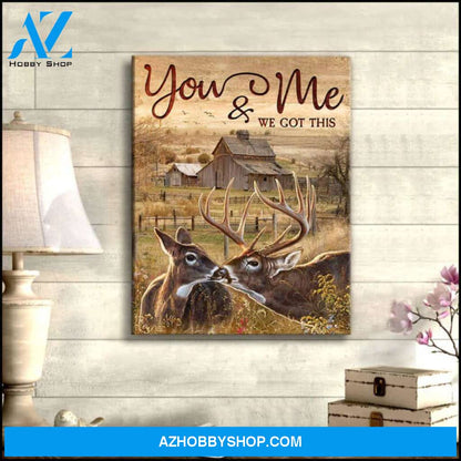 Buck And Doe Canvas - Hanging Art For Living Room