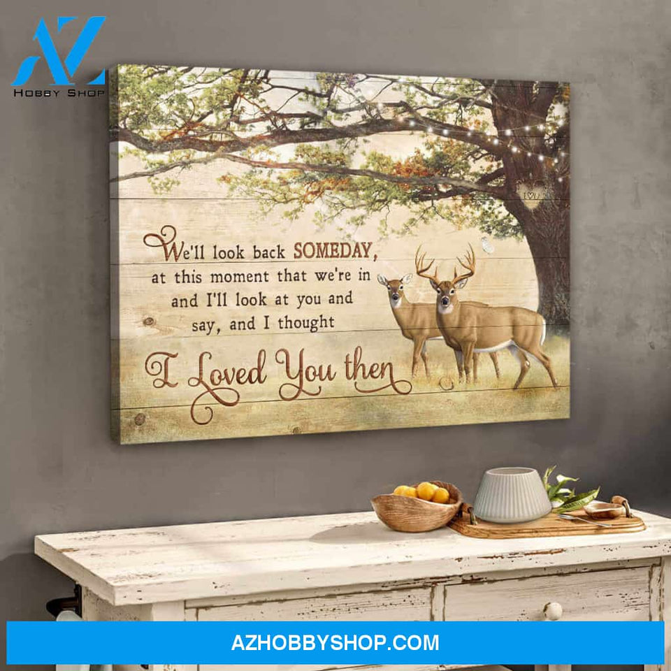 Buck and Doe Canvas And I Thought I Loved You Then Couple Romantic Wall Art Decor