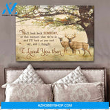 Buck and Doe Canvas And I Thought I Loved You Then Couple Romantic Wall Art Decor