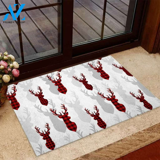 Buck and Doe Deer Hunting Doormat