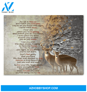 Buck&Doe As I Sit In Heaven Wall Decor Canvas, Wall Decor Visual Art