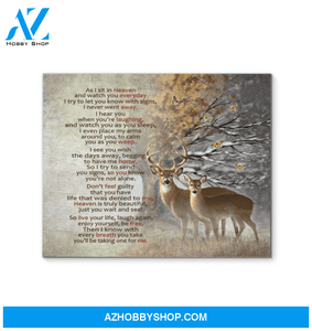 Buck&Doe As I Sit In Heaven Wall Decor Canvas, Wall Decor Visual Art