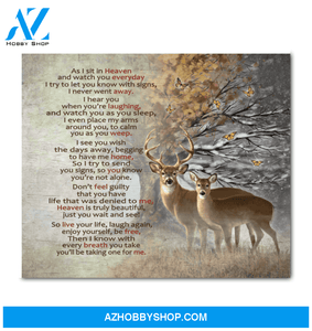 Buck&Doe As I Sit In Heaven Wall Decor Canvas, Wall Decor Visual Art