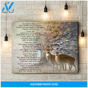 Buck&Doe As I Sit In Heaven Wall Decor Canvas, Wall Decor Visual Art