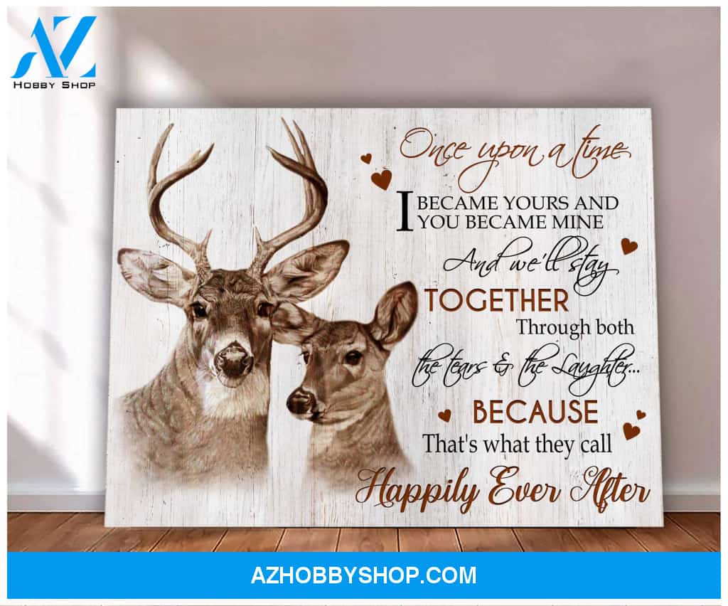 Buck&Doe Happily Ever After Canvas Art Prints, Wall Decor Visual Art