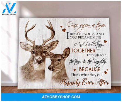 Buck&Doe Happily Ever After Canvas Art Prints, Wall Decor Visual Art