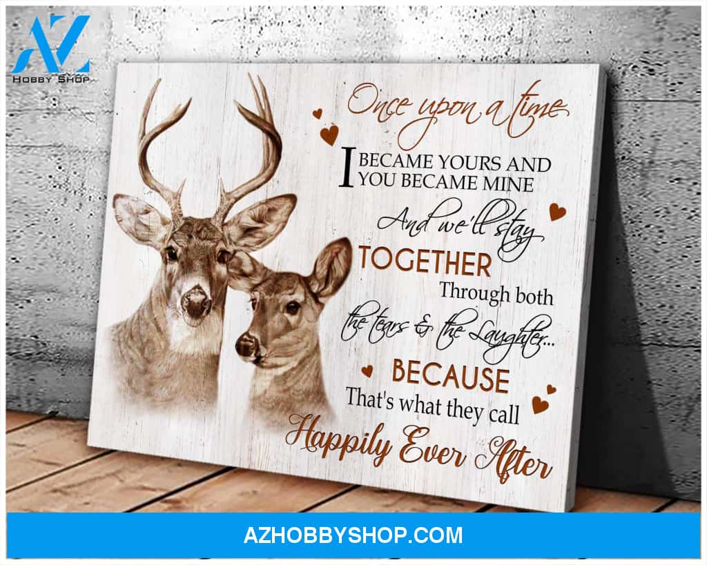 Buck&Doe Happily Ever After Canvas Art Prints, Wall Decor Visual Art