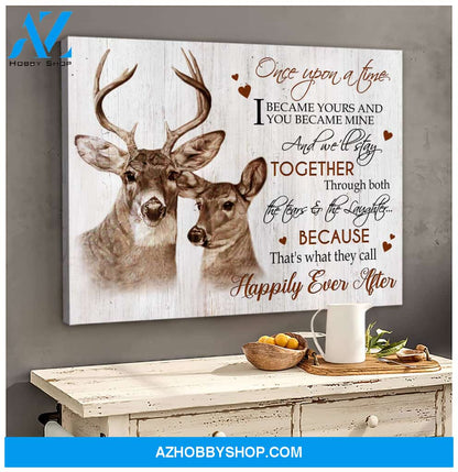 Buck&Doe Happily Ever After Canvas Art Prints, Wall Decor Visual Art