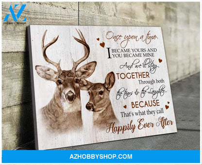 Buck&Doe Happily Ever After Canvas Art Prints, Wall Decor Visual Art