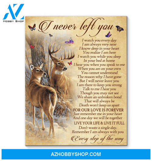 Buck&Doe I Never Left You Canvas Wall Art, Wall Decor Visual Art