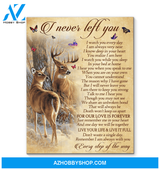 Buck&Doe I Never Left You Canvas Wall Art, Wall Decor Visual Art
