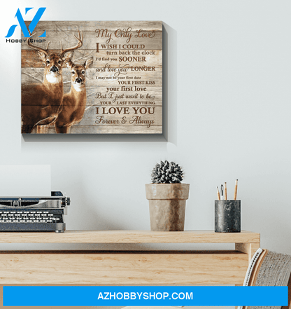 Buck&Doe My Only Love Wall Art Canvas Prints, Wall Decor Visual Art