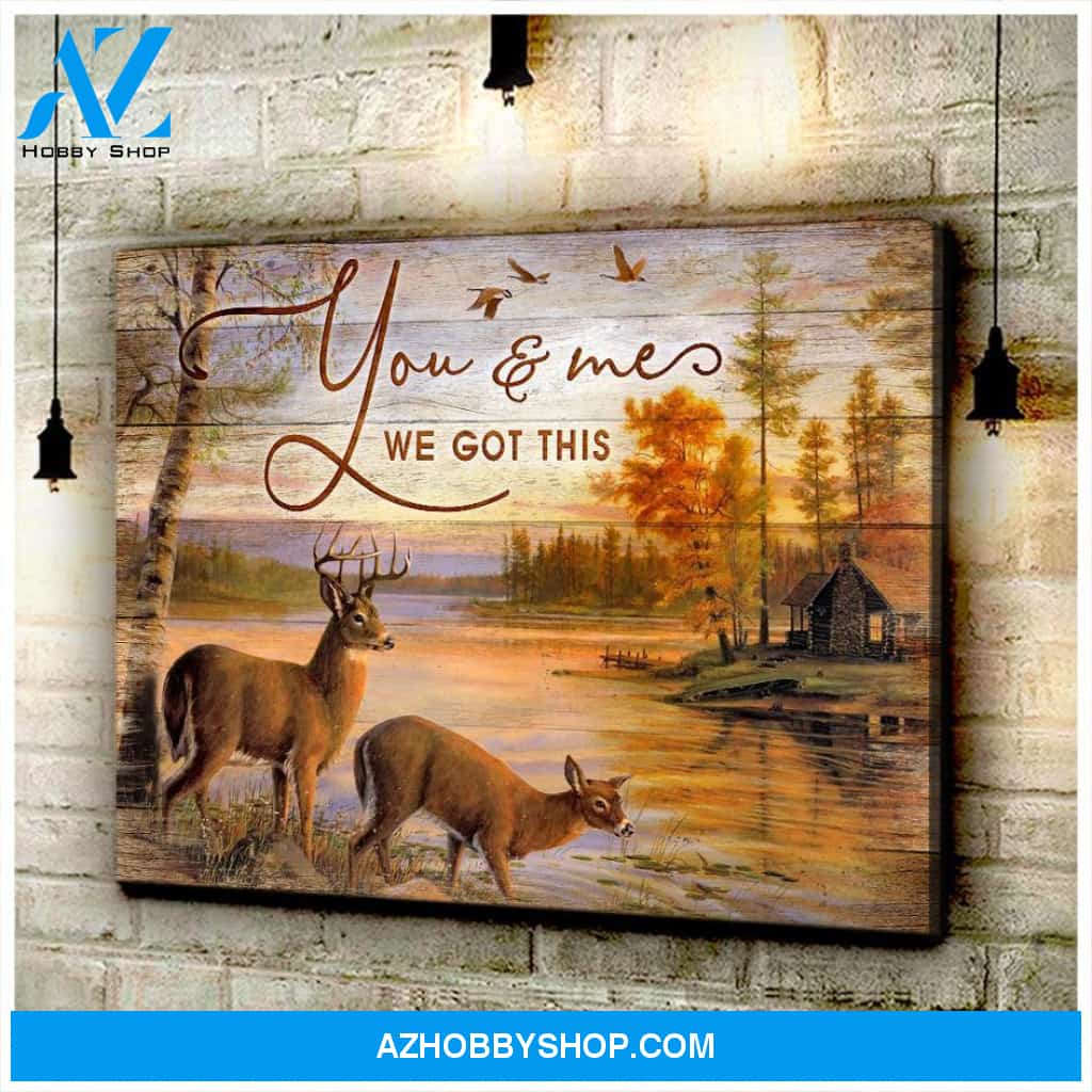 Buck&Doe You & Me Wall Art Canvas Prints, Wall Decor Visual Art