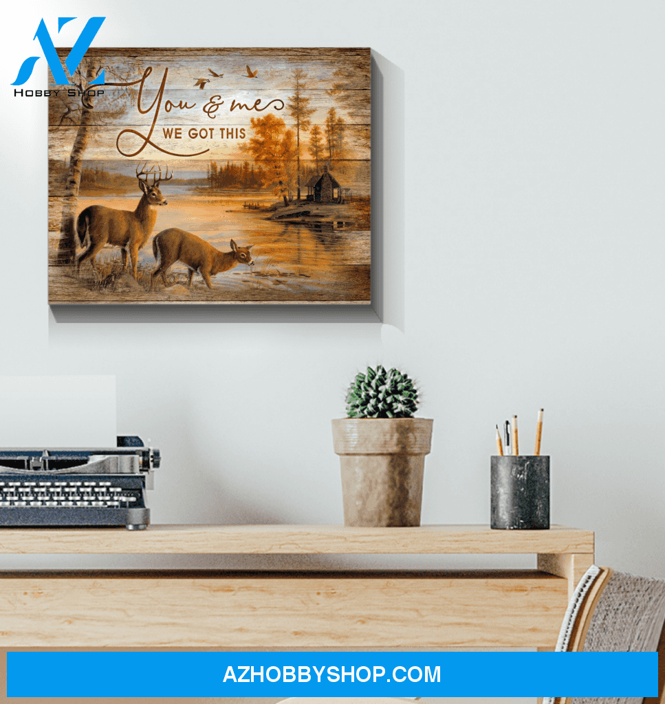 Buck&Doe You & Me Wall Art Canvas Prints, Wall Decor Visual Art