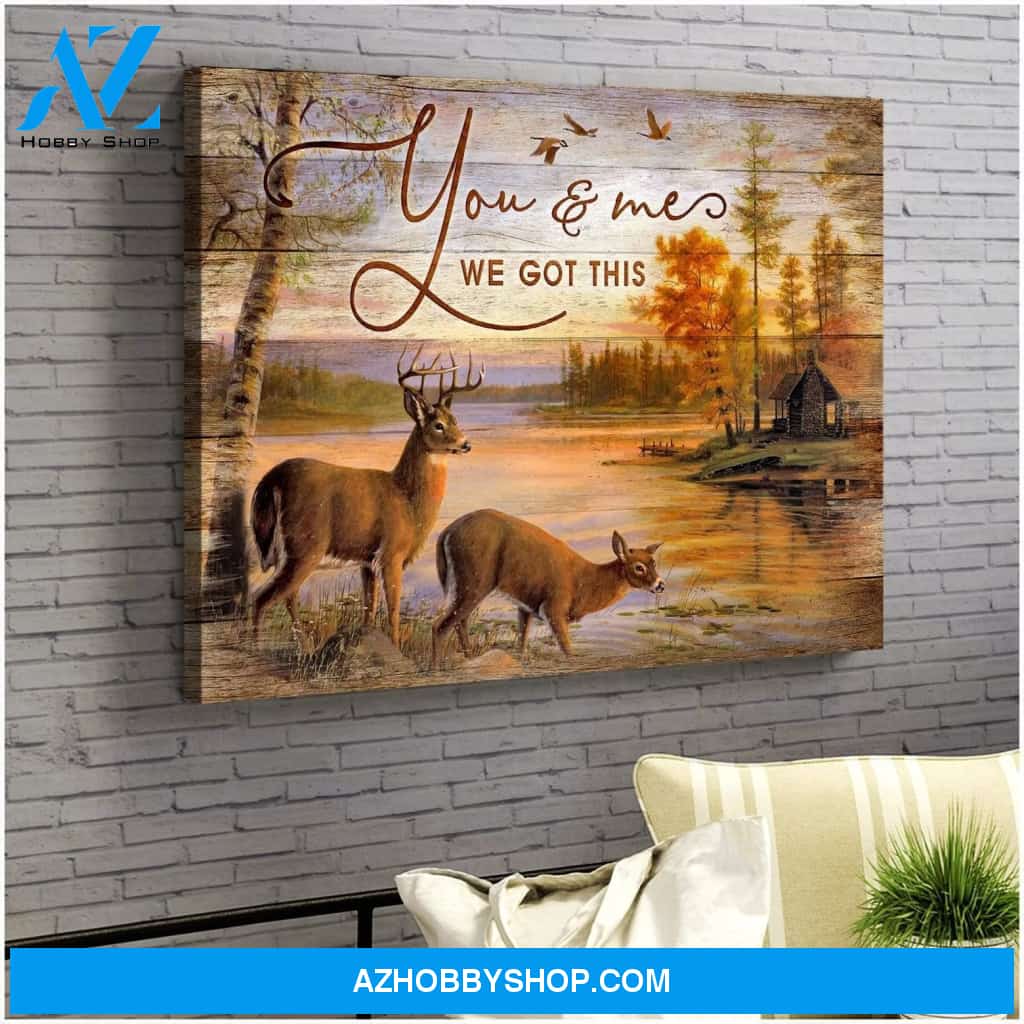 Buck&Doe You & Me Wall Art Canvas Prints, Wall Decor Visual Art