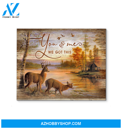 Buck&Doe You & Me Wall Art Canvas Prints, Wall Decor Visual Art