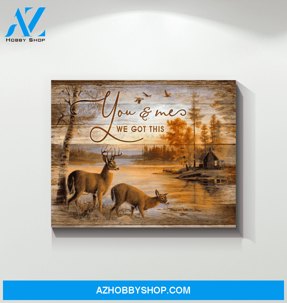 Buck&Doe You & Me Wall Art Canvas Prints, Wall Decor Visual Art